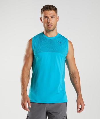 Podkoszulki Męskie Gymshark Apex Seamless Ciemny Szare Niebieskie Niebieskie | PL 4019EBC